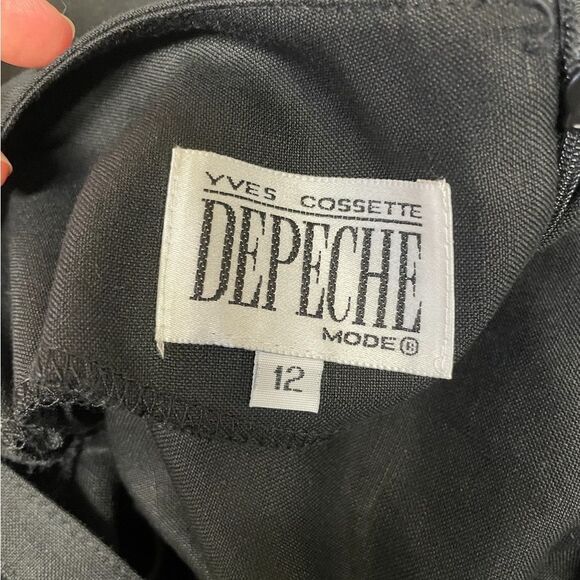 NWT DEPESHE Mode Black Linen Maxi Dress - Picture 4 of 6